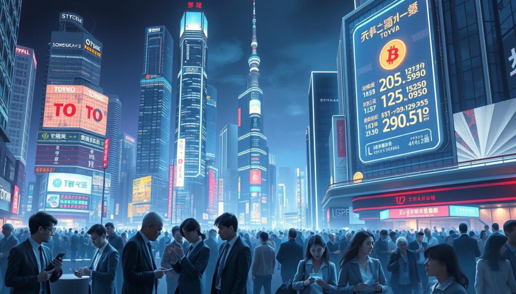 日本のテクノロジー市場における暗号通貨。