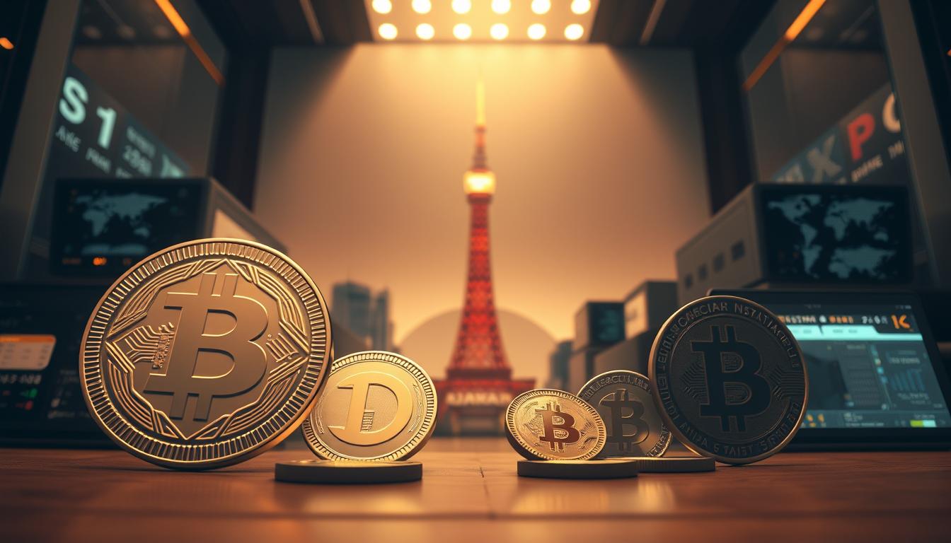 日本の銀行による暗号通貨とデジタルマネーの比較。